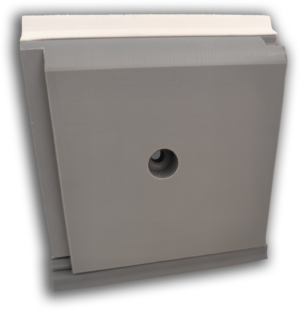 PLINTHE ANTI CHOCS - PL 95 mm Gris 7040