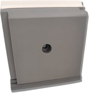 PLINTHE ANTI CHOCS - PL 120 mm Gris 7040