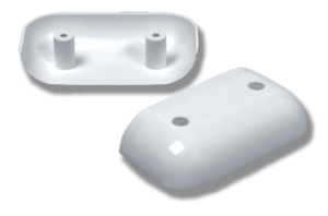 PIECE DE TERMINAISON POUR LISSE DE PROTECTION WP100 - WPT 100 BLANC