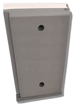 PLINTHE ANTI CHOCS - PL 195 mm Gris 7040